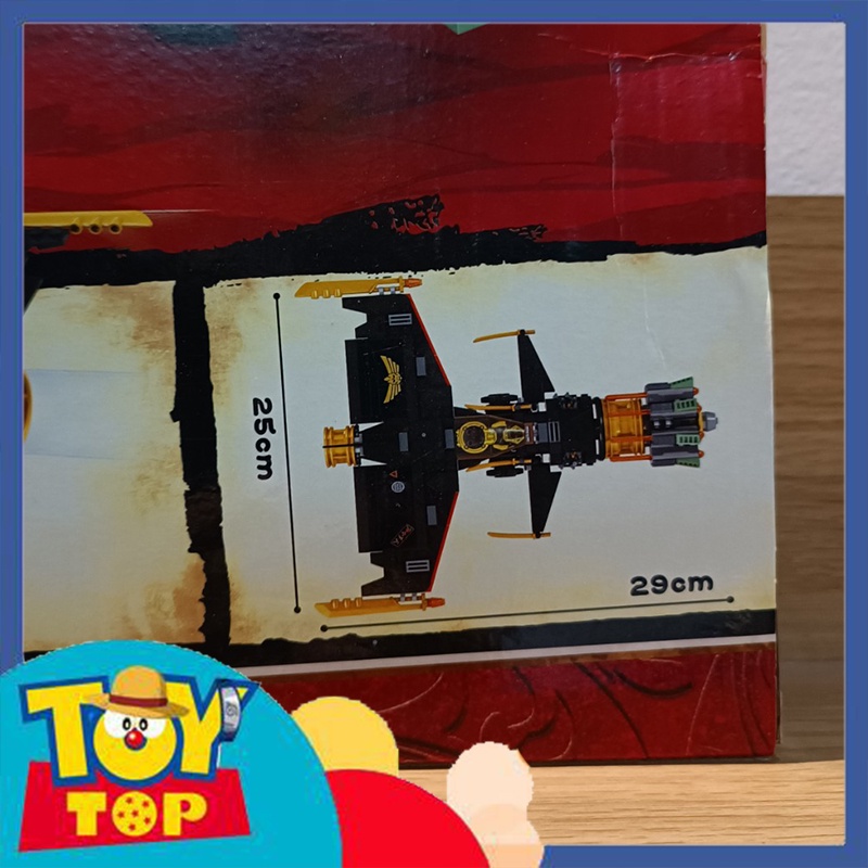 Đồ chơi lắp ghép ninjago phi thuyền đá của Cole chiến đấu phi cơ xếp hình ZM 70110 với 488 mảnh ghép mô phỏng 71736