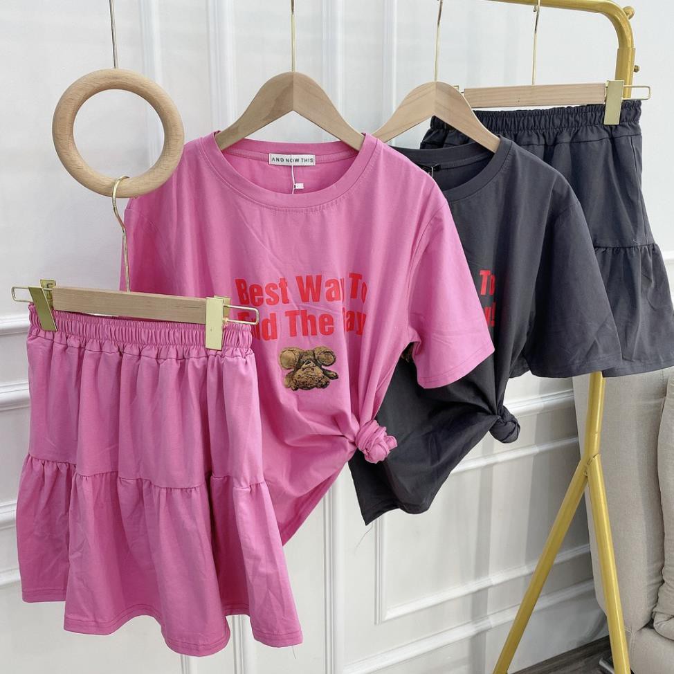 Set đồ nữ cá tính, set váy ngắn áo thun đi chơi sang chảnh mùa hè đẹp 8A00111 TKBHH | BigBuy360 - bigbuy360.vn