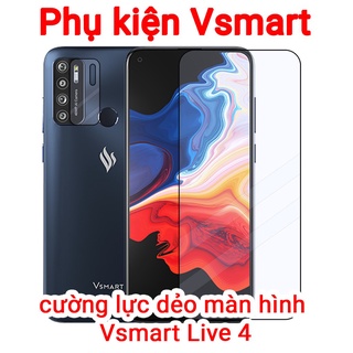 Combo Kính Cường lực Vsmart Live 4 và Dán Camera Nano
