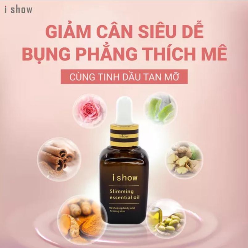 Dầu massage, Tinh dầu tan mỡ bụng hỗ trợ giảm cân không gây nóng rát (30ml)
