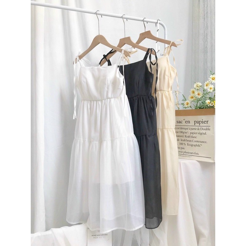 váy babydoll oganza tầng nơ TH( mút ngực+dây kéo) | BigBuy360 - bigbuy360.vn