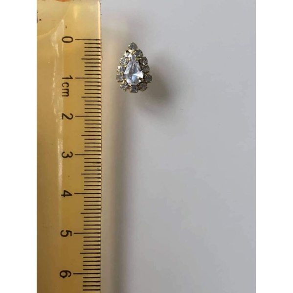 Miếng kim loại đính đá 1,2cm , nguyên liệu làm trâm cài tóc cổ trang, nguyên liệu diy, siphukienkhanhhuyen