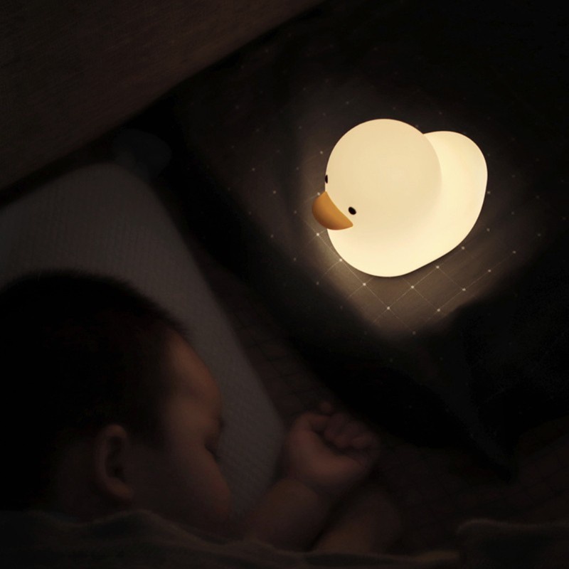 HO Duck Shape Baby Night Light Bedside Sleep Assisting Night Light