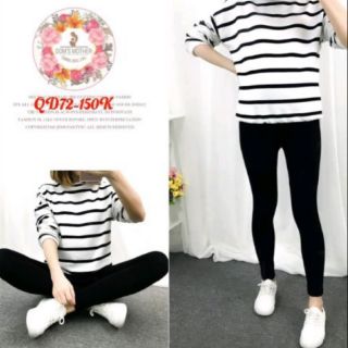 Quần legging cho bà bầu umi/cotton loại 1
