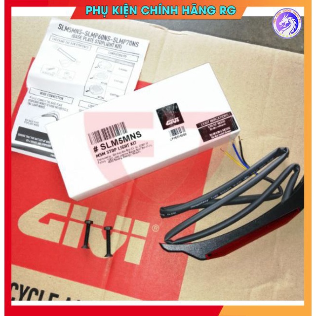 Đèn led đỏ cảnh báo gắn sau đế thùng Givi SLM5MNS chính hãng đảm bảo an toàn lái xe