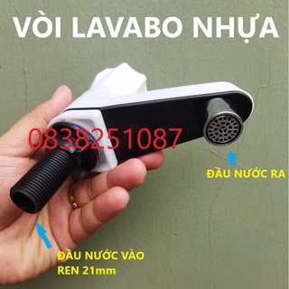 Vòi lavabo nhựa thấp