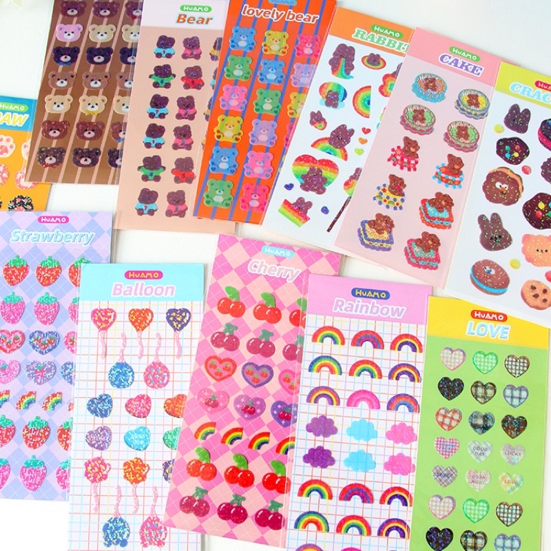Sticker trang trí nhiều hình pling pling dễ thương