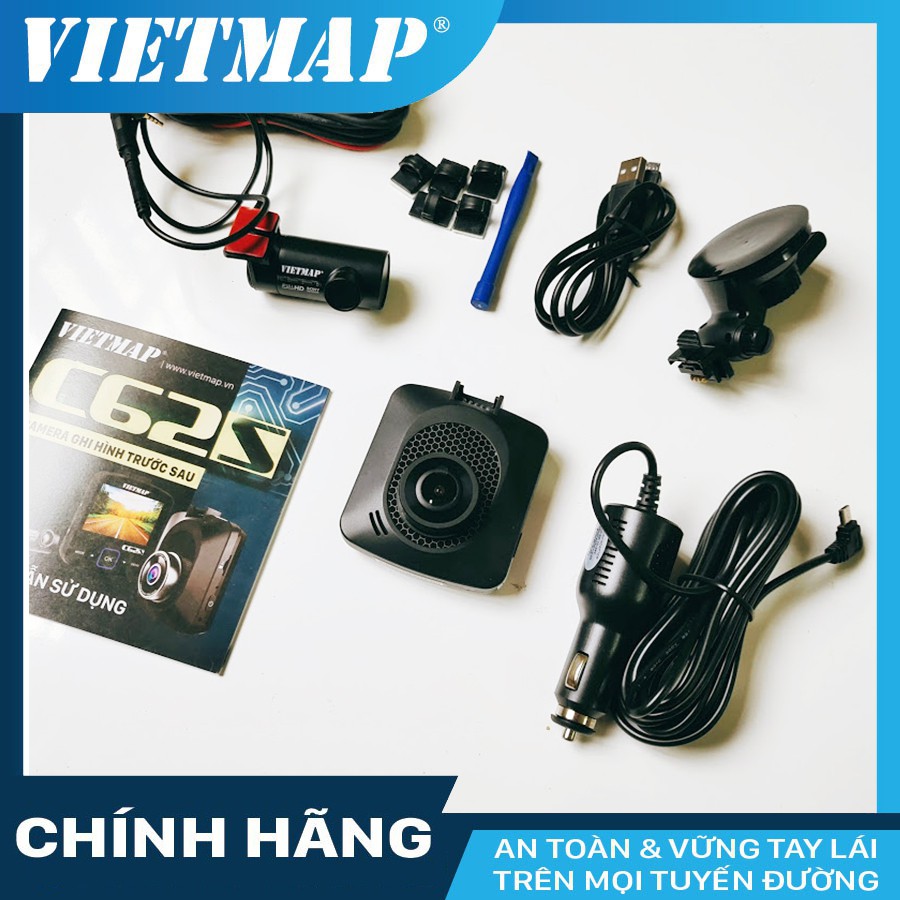 Camera hành trình VIETMAP C62S cho xe ô tô + thẻ nhớ 32/64/128 GB Class 10