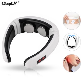 Máy massage vùng cổ 3D CkeyiN 2 miếng đệm kết nối không dây