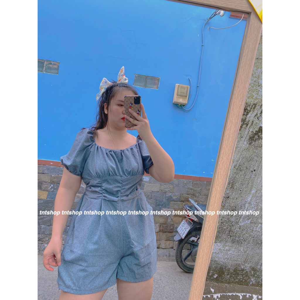 JUMPSUIT MUỐI TIÊU BIGSIZE 60-90KG. HÌNH THẬT100%