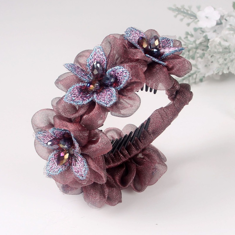 Kẹp Tóc Ruy Băng Thắt Nơ Sau Lưng Phong Cách Hàn Quốc Thanh Lịch Cho Nữ