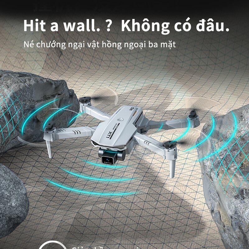 ⚡Flycam XT1 4k DRONE  Máy ảnh kép 4K áy bay không người lái chụp ảnh trên không có thể gập lại tiêu điểm tự động🔥