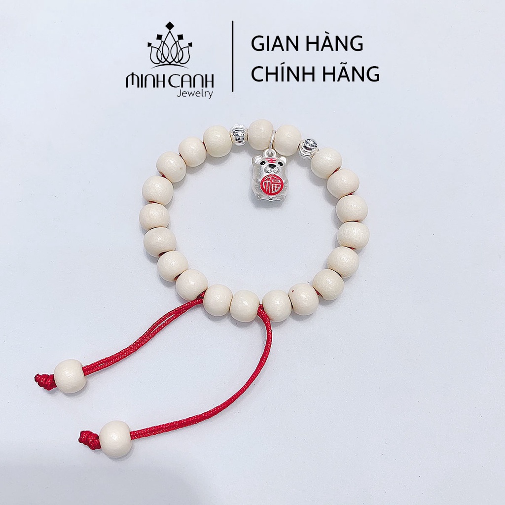 Vòng Dâu Tằm Charm Hổ Chữ Phúc Cho Bé Tuổi Dần Minh Canh Jewelry