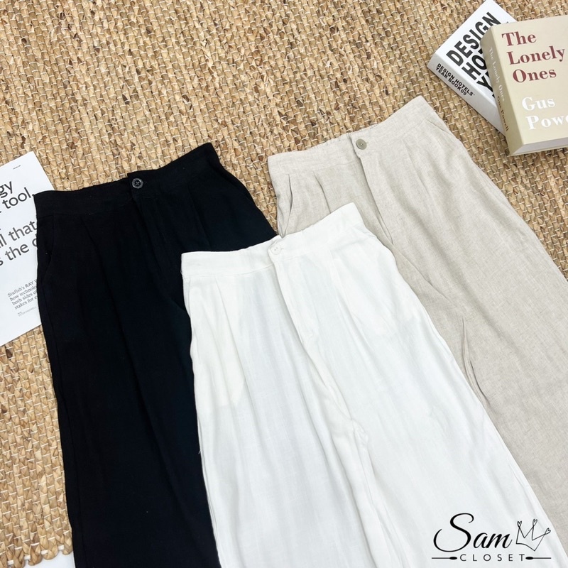 QUẦN XUÔNG ĐŨI DÁNG DÀI 1 CÚC VITAGE CHẤT ĐẸP QUẢNG CHÂU MS19772