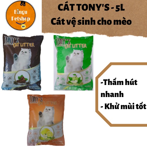 Cát vệ sinh cho mèo nhiều loại 5L/8L