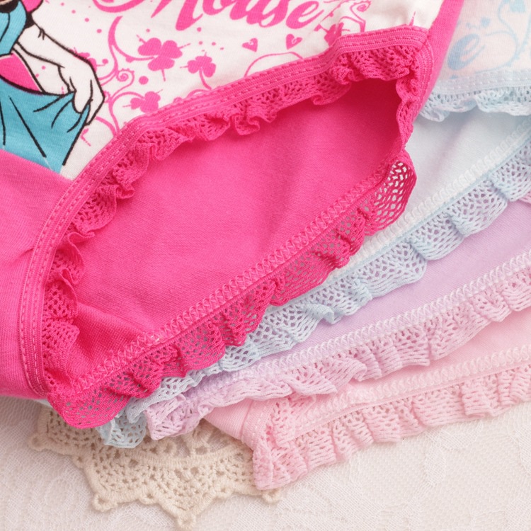 Combo 4 chiếc Quần chíp tam giác cho bé Quần lót bé gái chất cotton cao cấp, siêu mềm mịn