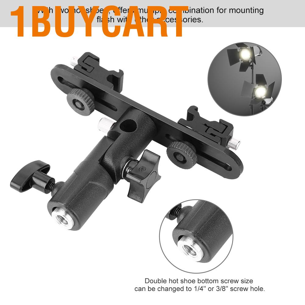 1buycart Flash Bracket Tripod Mount Hot Shoe Extension Camping for Camera