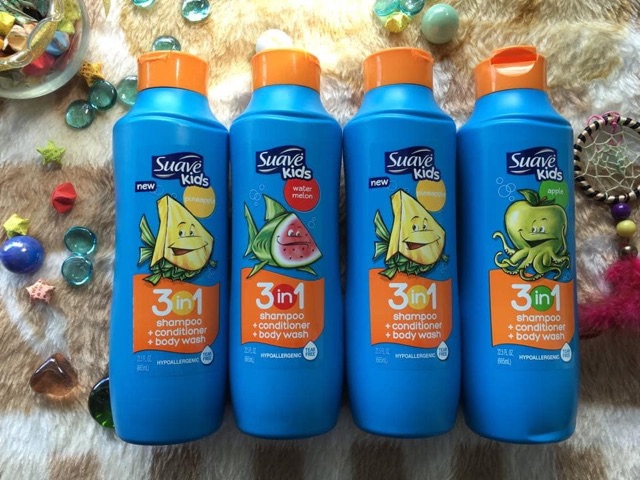 Combo 2 chai Sữa tắm Suave Kid 3in1