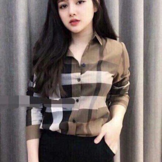 Áo sơ mi kẻ nữ Bbr <60kg
