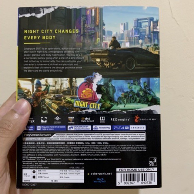 Máy Chơi Game Cyberpunk 2077 Ps4 Reg3 Ps5 Playstation 4 5 Cd Game Bd Cyber Punk 77 Region Reg 3 Cp2077 Bonus