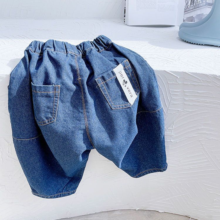 [Babycat] Hàng Có Sẵn Quần Jean Ống Rộng Phong Cách Nhật Bản Hàn Quốc Nhật Bản / Hàn Quốc / Phương Tây Thời Trang Xuân Hè Cho Bé Trai / Bé Gái