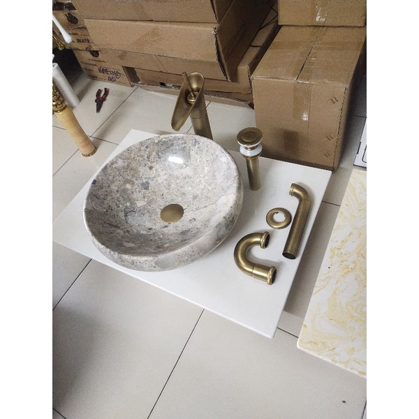 Lavabo cổ đồng 30 cm