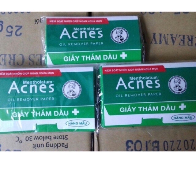 Giấy thấm dầu - Acnes Oil Remover Paper 100 tờ