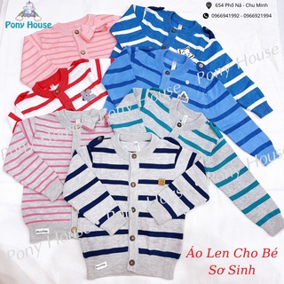 Áo Len Lông Cừu Siêu Mềm Mịn Cho Bé Trai Bé Gái Sơ Sinh Momababy