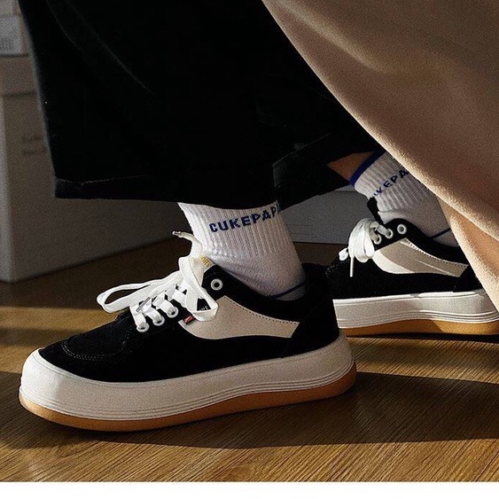GIÀY THỂ THAO NỮ UNISEX - GIÀY SNEAKER NỮ ĐẾ BẰNG MÀU SẮC - HÀNG MỚI