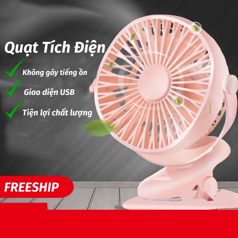 Quạt Kẹp Bàn Quạt Tích Điện Êm Ái Bền Bỉ PAPAA HOME