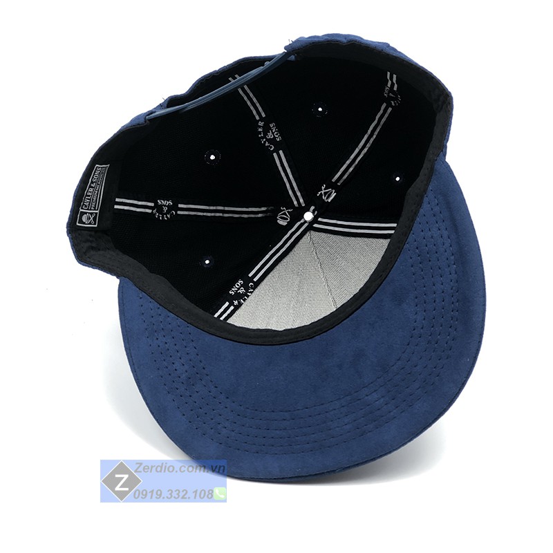 Nón hiphop nam nữ, mũ snapback màu xanh dương vải cotton dày cao cấp ...