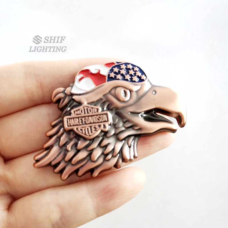 1 x Metal Hawk Eagle Harley Davidson Logo Motorbike Car Auto Truck Decorative Emblem Badge Sticker Decal