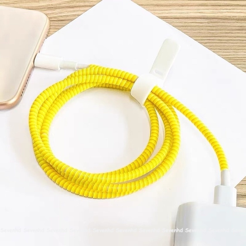 Dây xoắn 50cm quấn bảo vệ dây cáp sạc USB