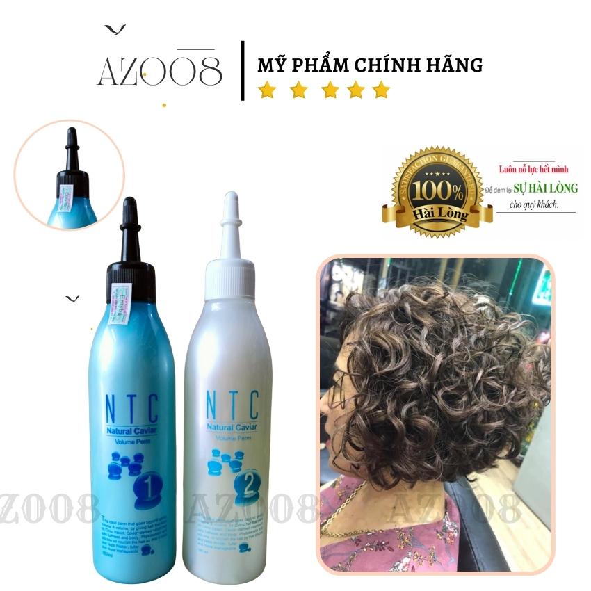 Thuốc uốn lạnh NTC chính hãng ERAYBA cho tóc khoẻ 180mlx2 Hàn Quốc AZ008, thuốc uốn tóc tại nhà, tặng kẹp