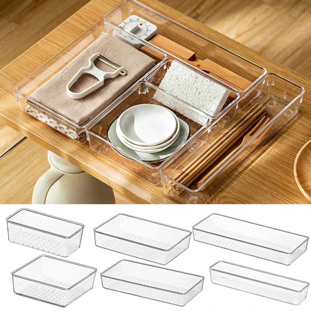 Hộp trong suốt đựng mỹ phẩm/trang sức/ đồ dùng cho tủ ngăn kéo