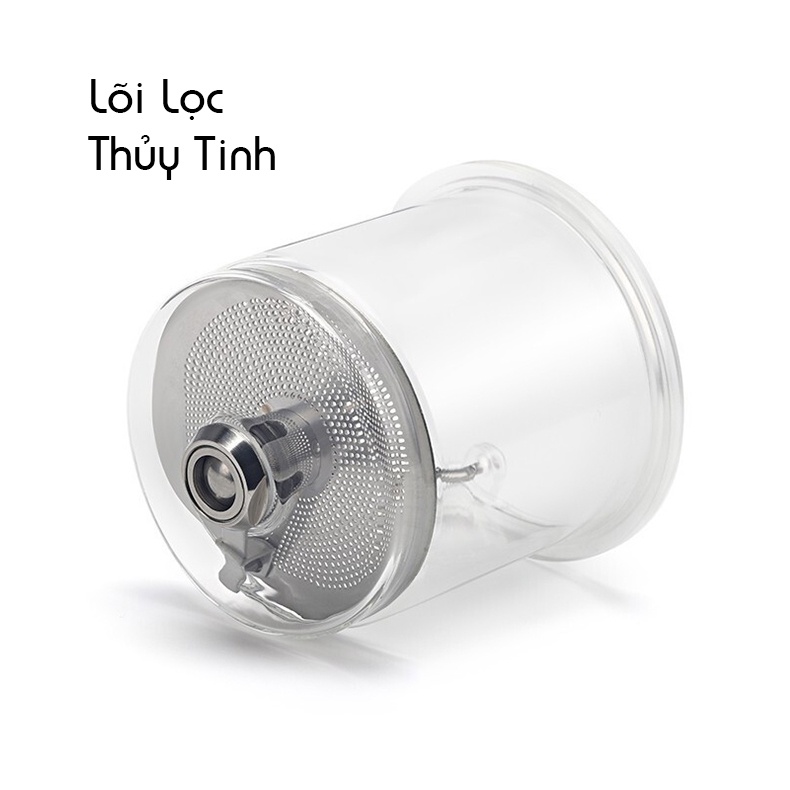 Bình lọc trà thủy tinh  P001 500ml - Ấm trà thủy tinh chịu nhiệt cao cấp  Samahome Shop