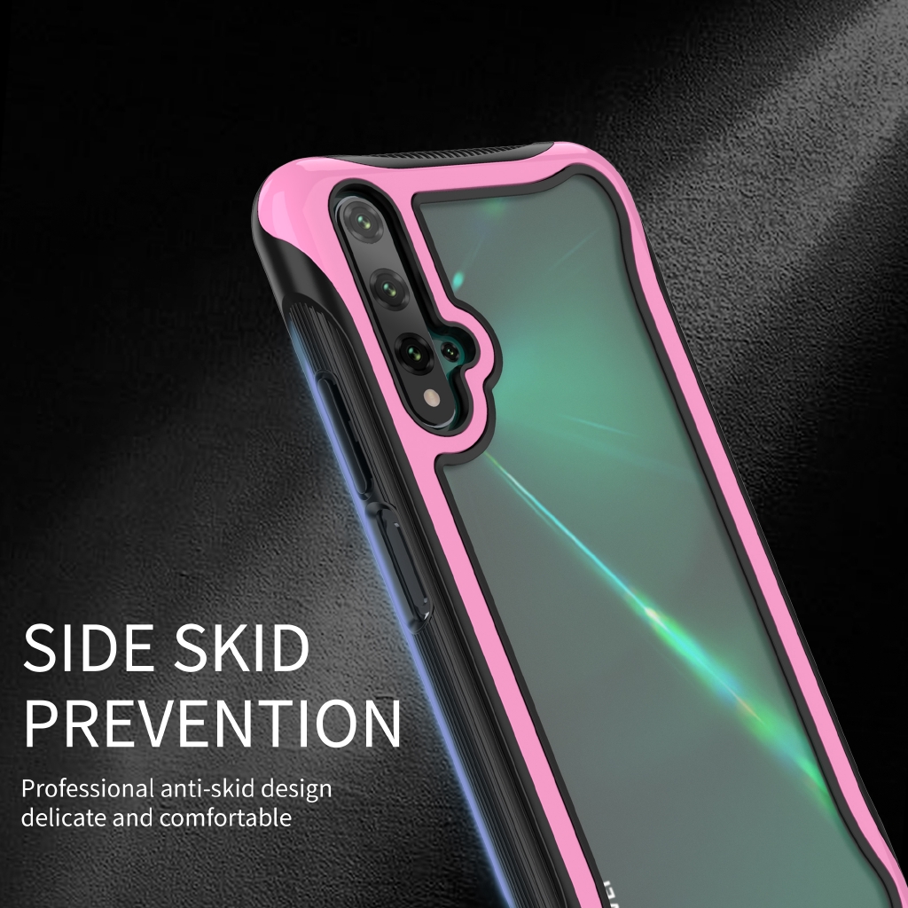 Huawei Nova 5T Nova 3i Huawei Y9 Prime 2019 Y9 2019 Y6 Pro Y7 Pro 2019 Armor Shockproof Silicon Clear Cover Candy Color Case DGX