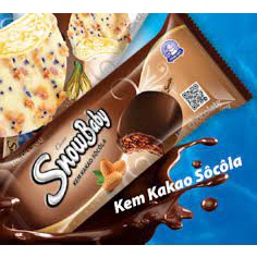 Hộp 10 cây kem Snowbaby cắt hình thương hiệu Hùng Linh - Kem ngon của người Việt