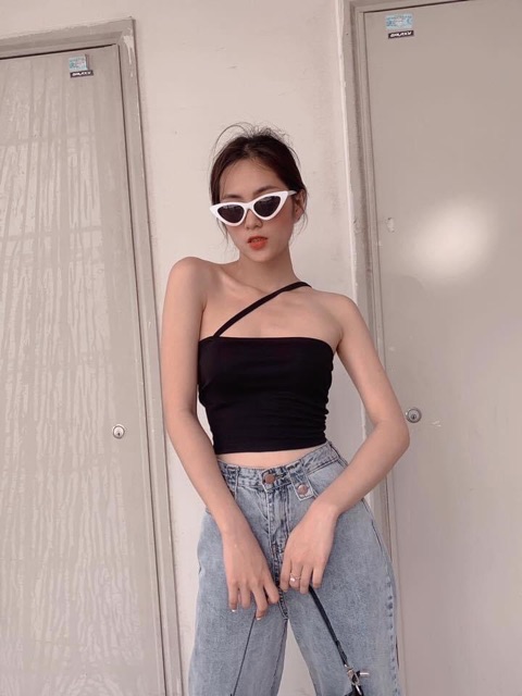 Áo ống nữ, áo croptop nữ chéo dây cúp ngực cực xinh - 25 store