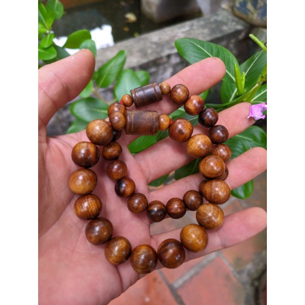 Vòng lắc tay nam nữ hạt 8 ly 10 ly 12 ly mix đốt trúc gỗ thơm hương tự nhiên
