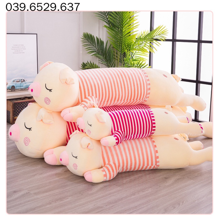 Gấu bông teddy bear heo lười biếng thú nhồi bông heo hồng siêu dễ thương Mềm mại Quà tặng Sinh nhật cô gái