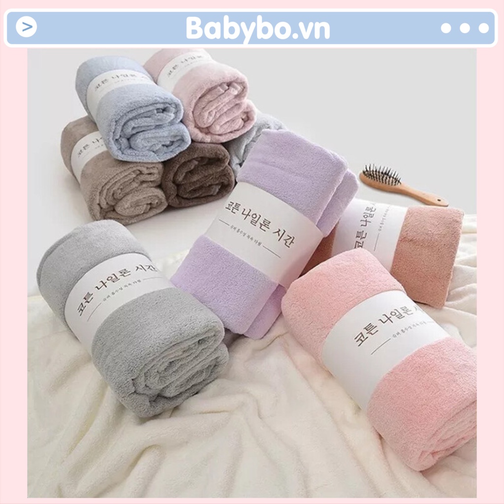 Khăn tắm lông cừu Hàn Quốc siêu mềm mịn kích thước 140x70 cm