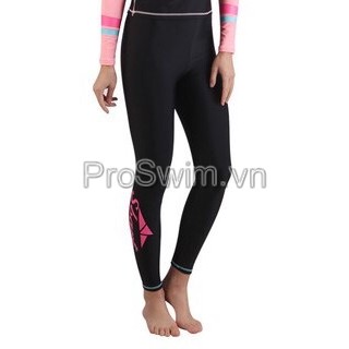 Quần Bơi Nữ Tới gót Sbart 806 Đen logo hồng