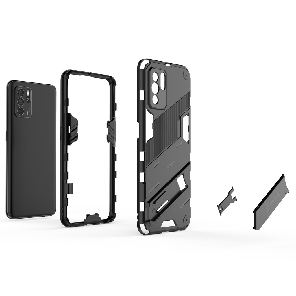 Ốp lưng Oppo Reno 6z 5G / Reno 7 4G Iron Man Ver 2 chống sốc giá đỡ xem phim chân chống bảo vệ toàn diện cao cấp