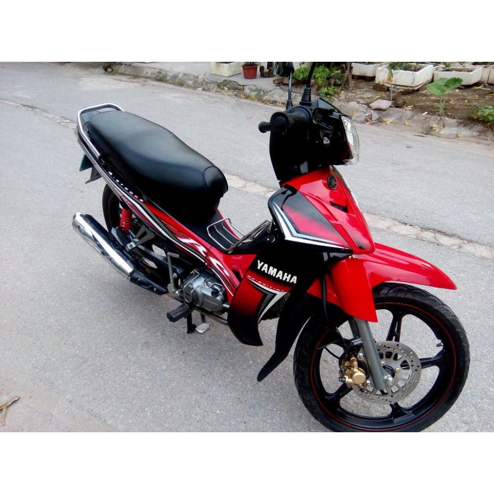 Trọn bộ dàn áo Loại Phanh Đĩa gắn xe SIRIUS RC màu Đỏ Đun - Đen - Kèm Tem & Ốc
