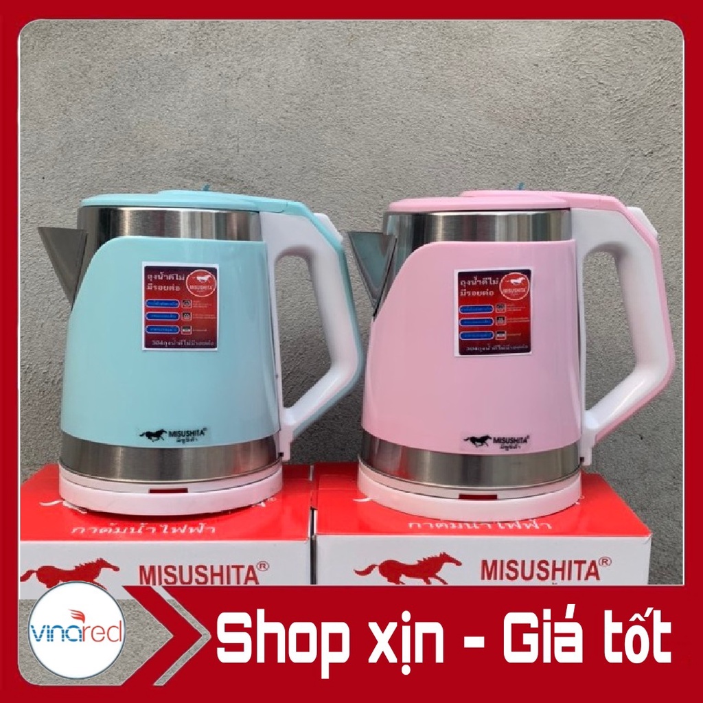 Ấm siêu tốc Thái Lan Misusita mãu mới - 2.2 Lít Chống Nóng Chống Giật