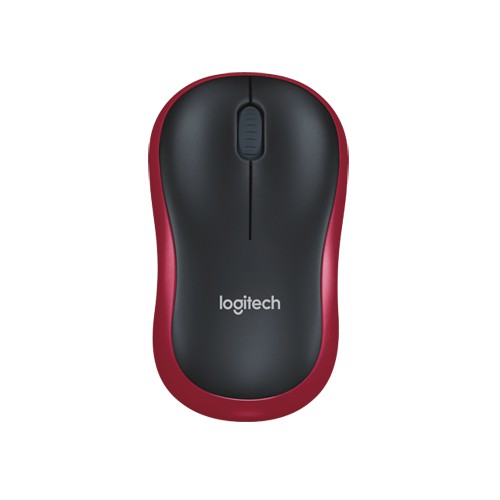 Chuột không dây Logitech M185 (Đen, Đỏ, Xanh)