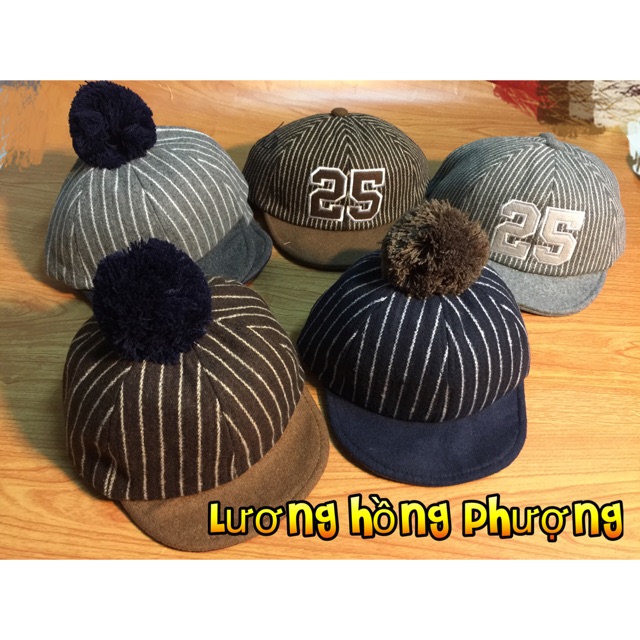 Mũ lưỡi trai dạ chỏm bông