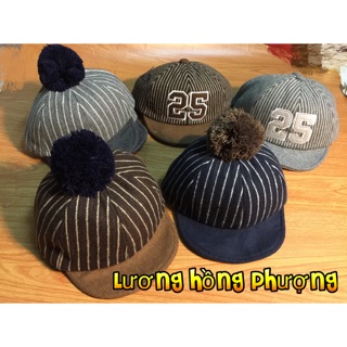 Mũ lưỡi trai dạ chỏm bông
