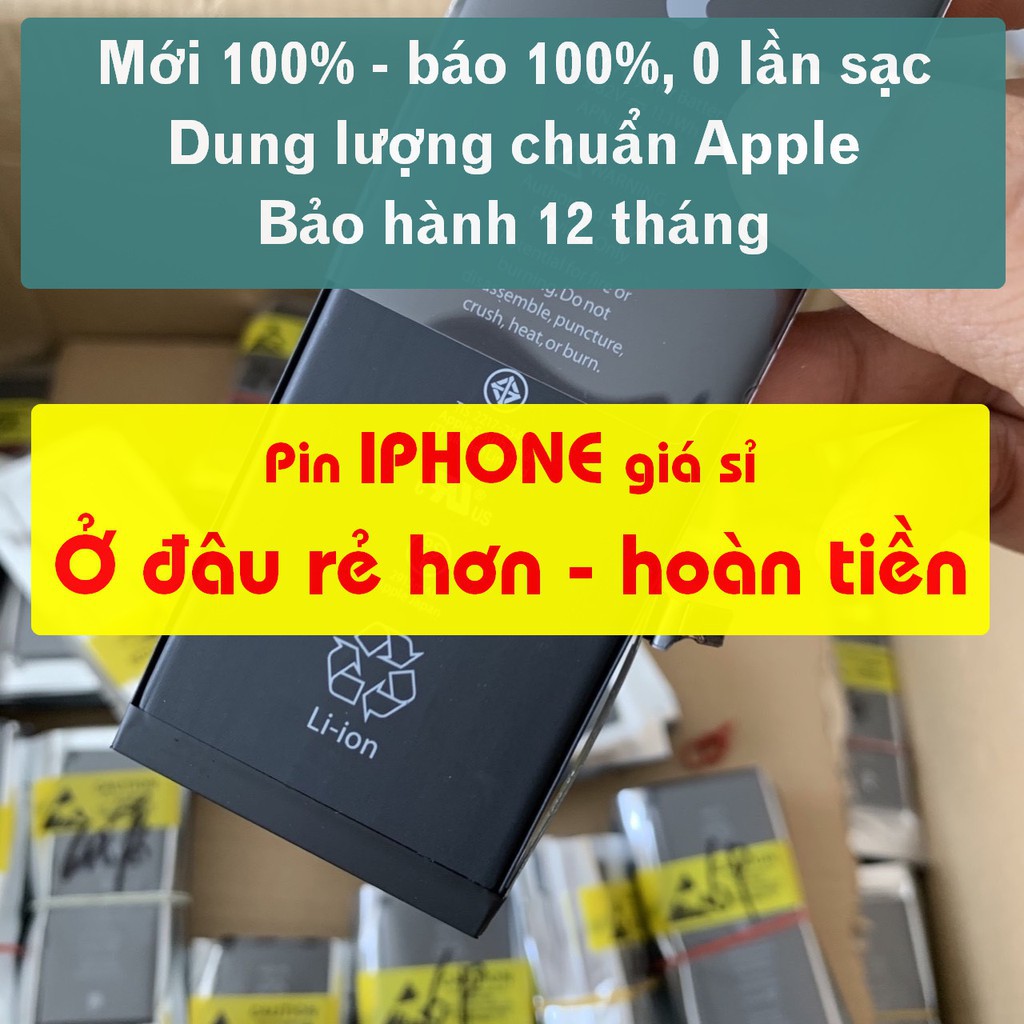 2021- [GIÁ SỈ] Pin iPhone 4 /4s /5 /5s /5c/ SE /6 /6s/ 6 plus/ 6s plus /7 /7 plus/8 /8 plus/ X/ XR... ZIN mới 100% 0 lần